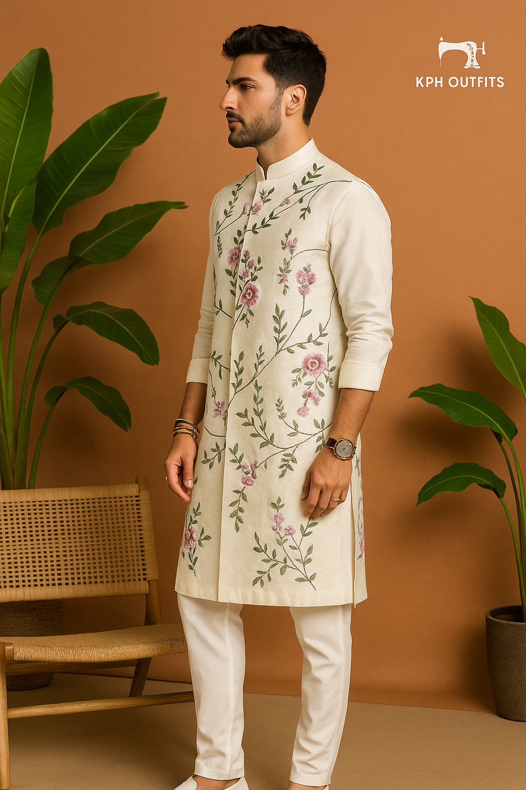 Jatin Malik Inspired Multi-Color Embellished Indo-Western Set - KPH Outfits