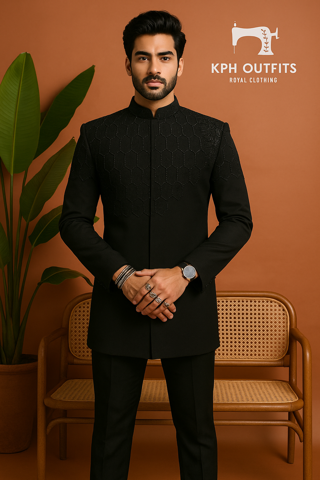 Men's Exclusive Handcrafted Embellished Jodhpuri Set – Luxury Wedding Wear by KPH Outfits