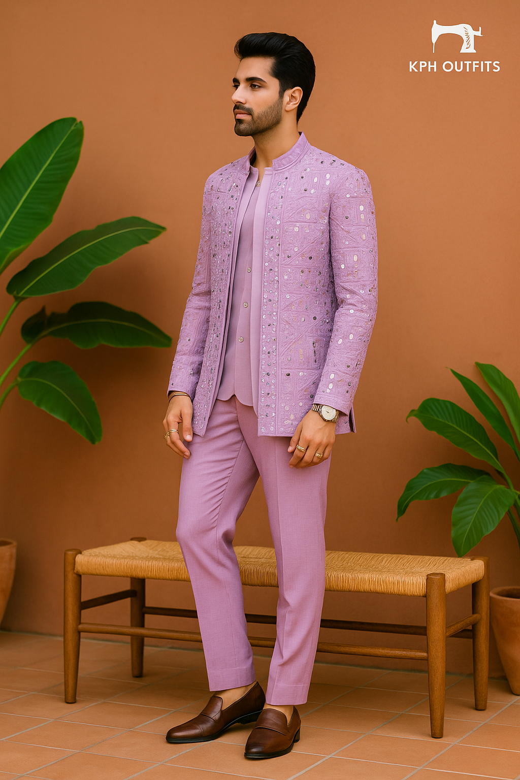 Men's Pink Viral Mirror Shrug Set - KPH Outfits