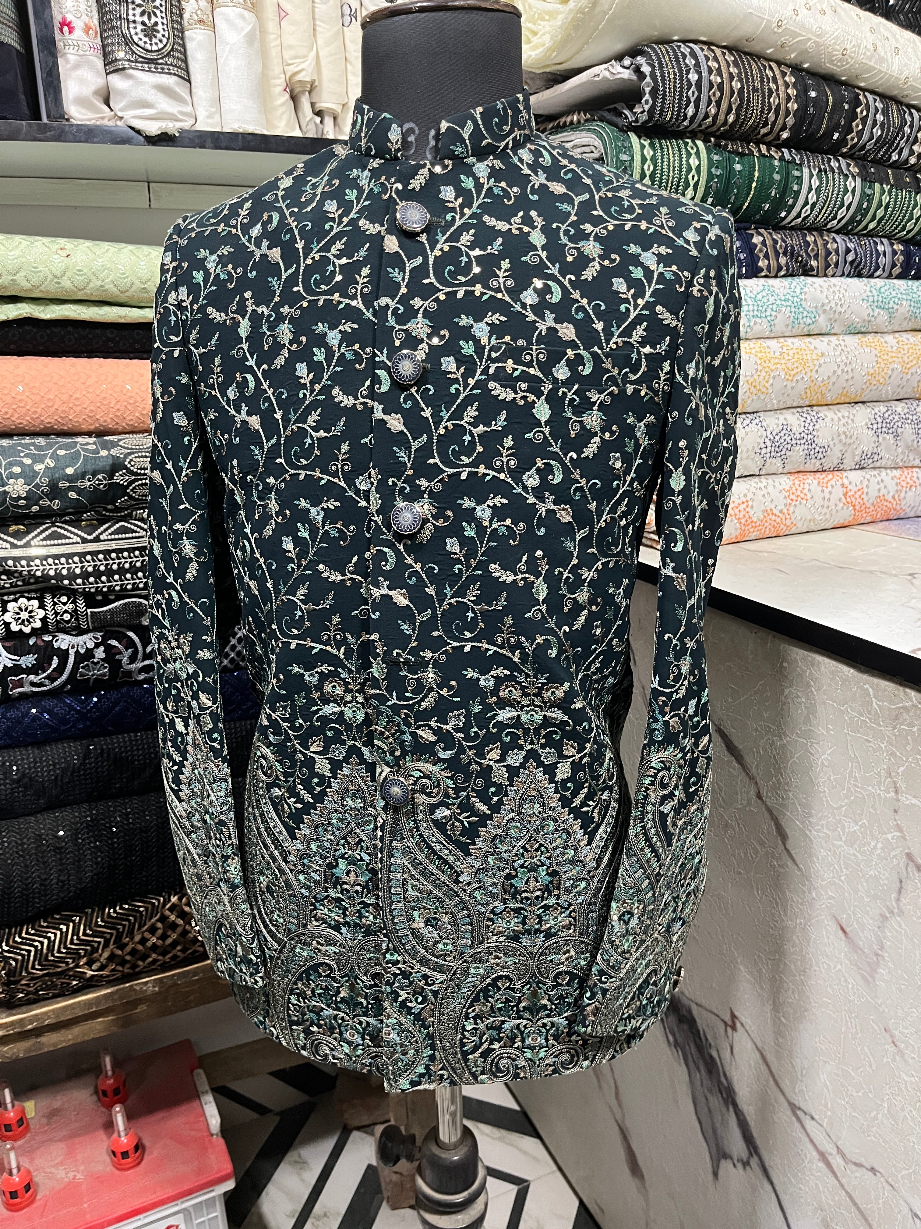 Men's Turkish Kalamkari Embroidery Jodhpuri Set