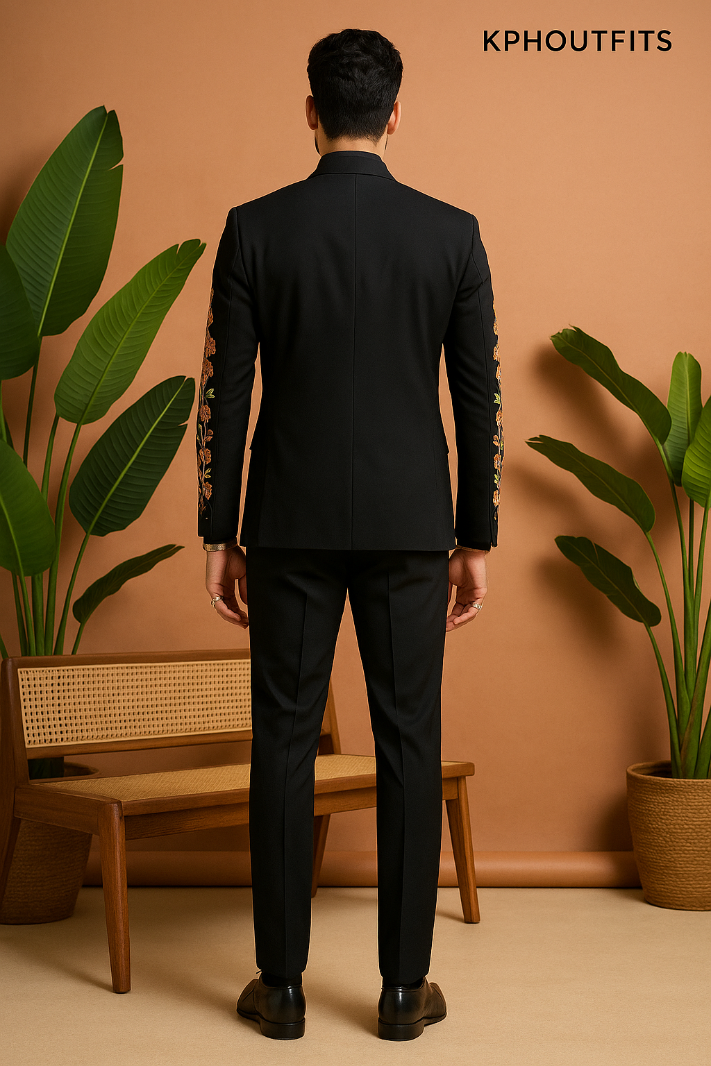 Wedding Special Designer Multi-Color Embellished Stylish Tuxedo Suit – Exclusive by KPH Outfits