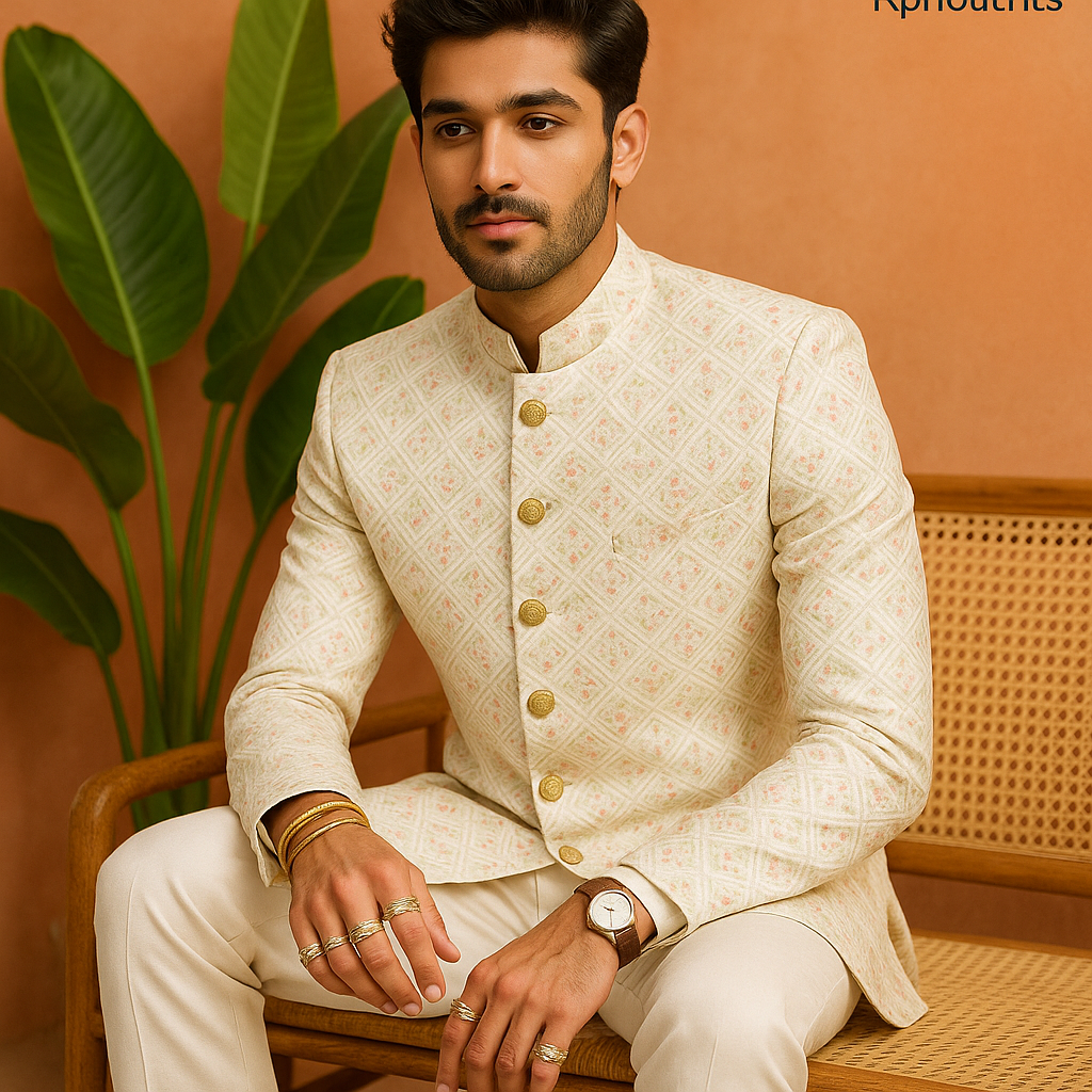 Men's Exclusive Ivory Royal and Classic Jodhpuri Set – Timeless Elegance by KPH Outfits