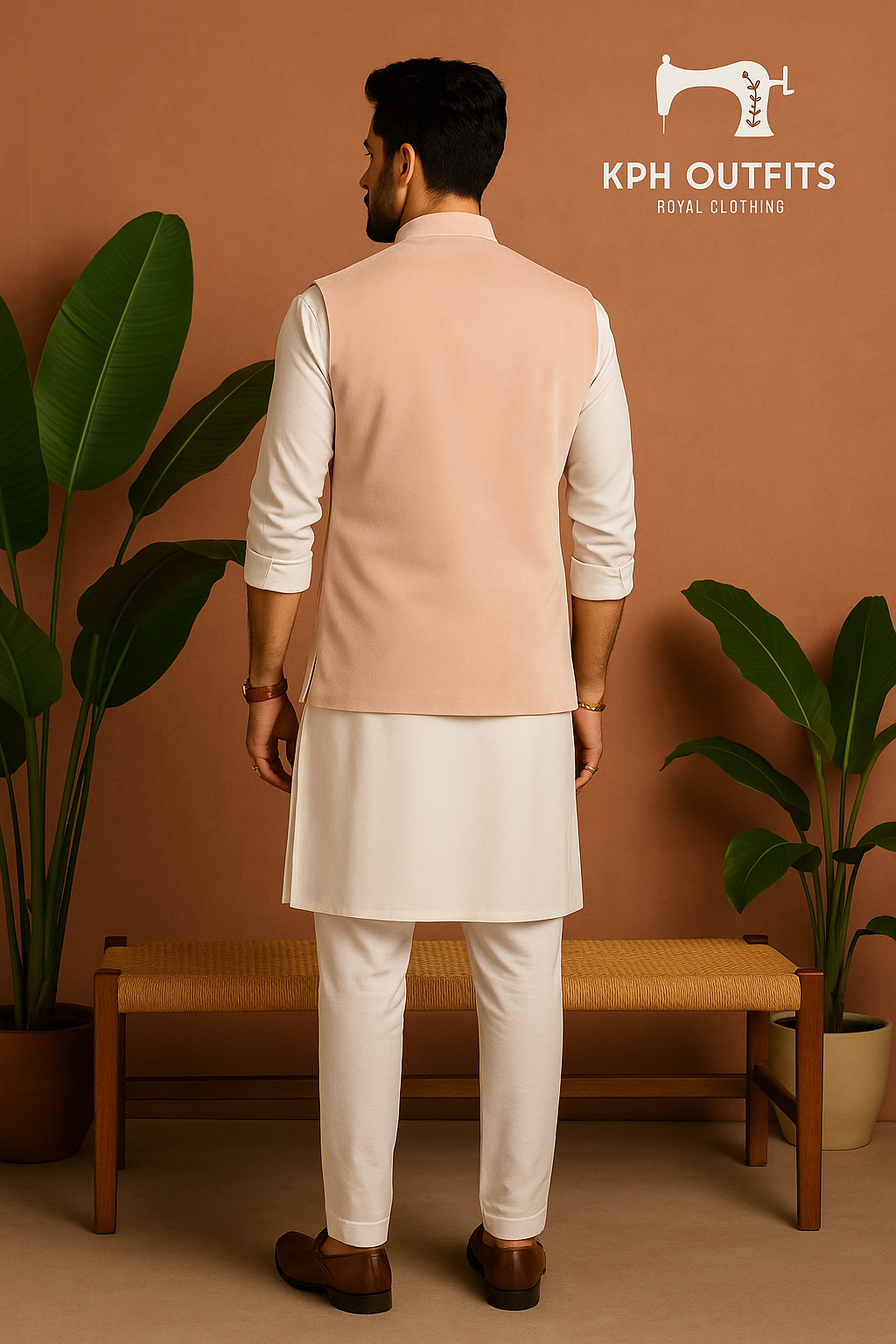 Men's Exclusive Handcrafted Embellished Waistcoat - Modern Elegance by KPH Outfits