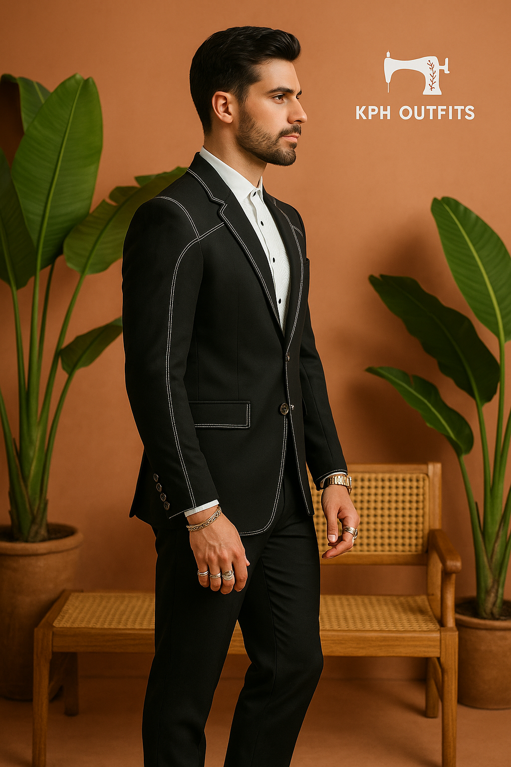 Men's Exclusive Royal and Classic Peak Lapel Tuxedo Suit – Luxury Formal Wear by KPH Outfits