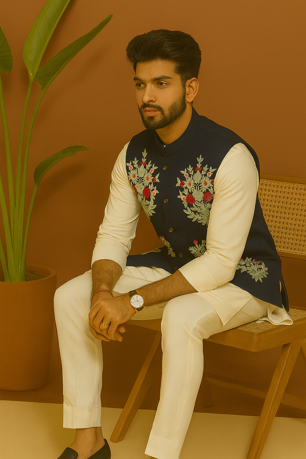 Sangeet Night Special Designer Waistcoat Set