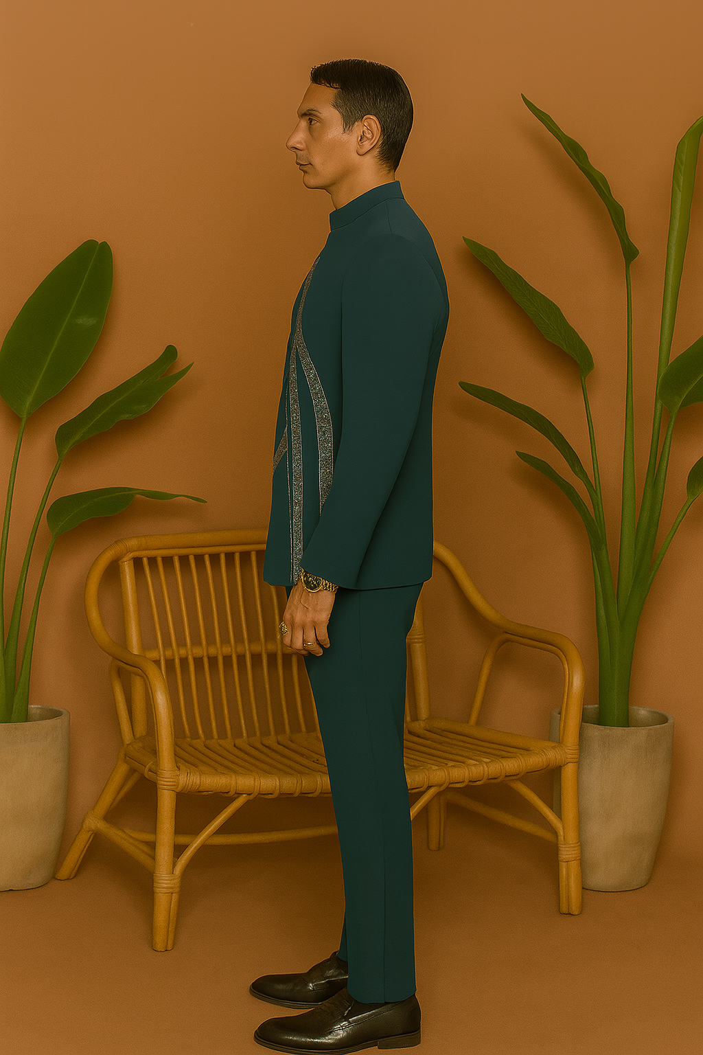 Turkish Handcrafted Embellished details work Jodhpuri Set