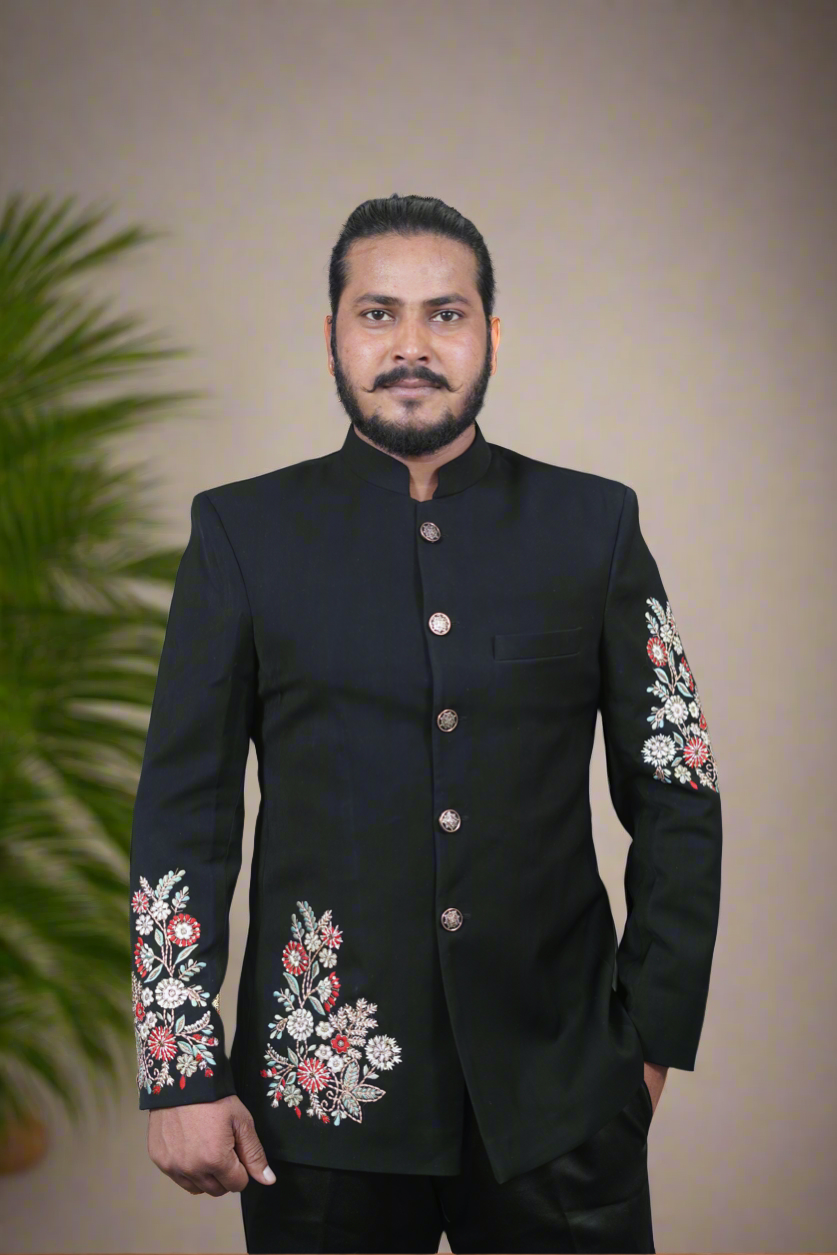 Men's Black Bandhgala Jodhpuri Set by Kph Outfits – Regal Ethnic