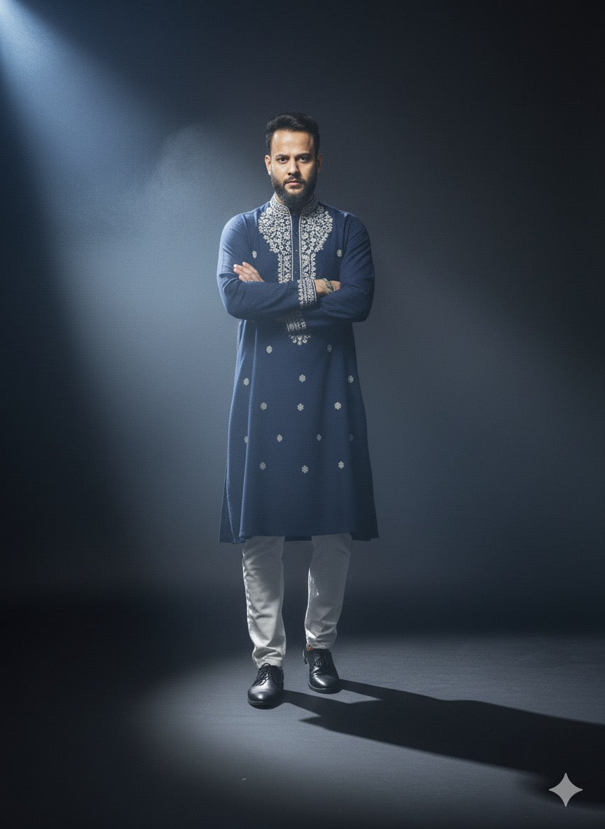 Exclusive KPH Outfits embroidered kurta for men's ethnic fashion.