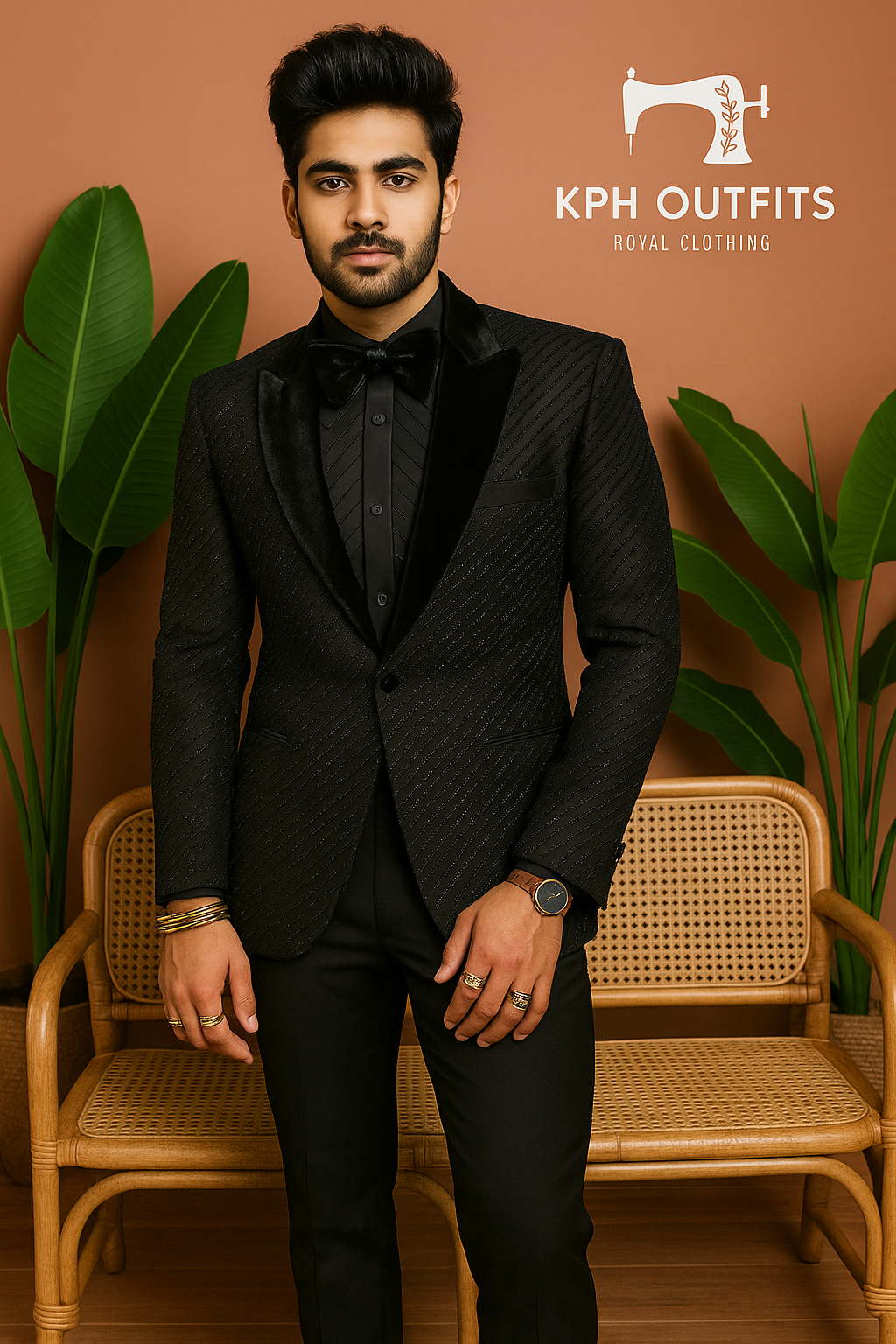 Siddharth Malhotra Inspired Reception Style Tuxedo Suit – Luxury Designer Wear by KPH Outfits