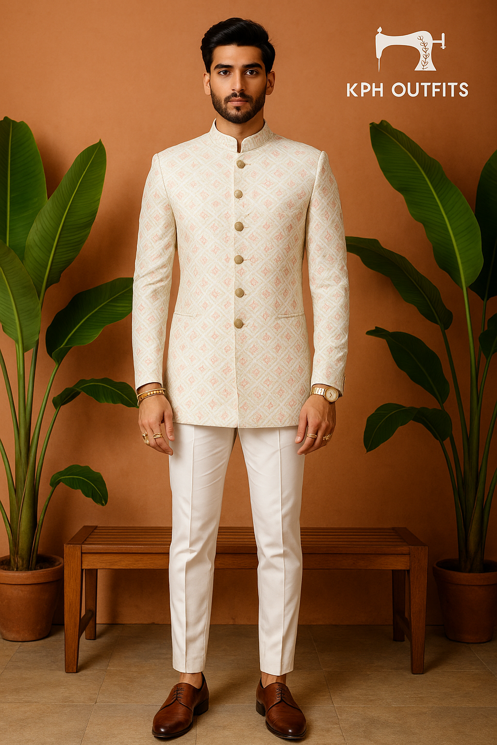 Men's Exclusive Ivory Royal and Classic Jodhpuri Set – Timeless Elegance by KPH Outfits