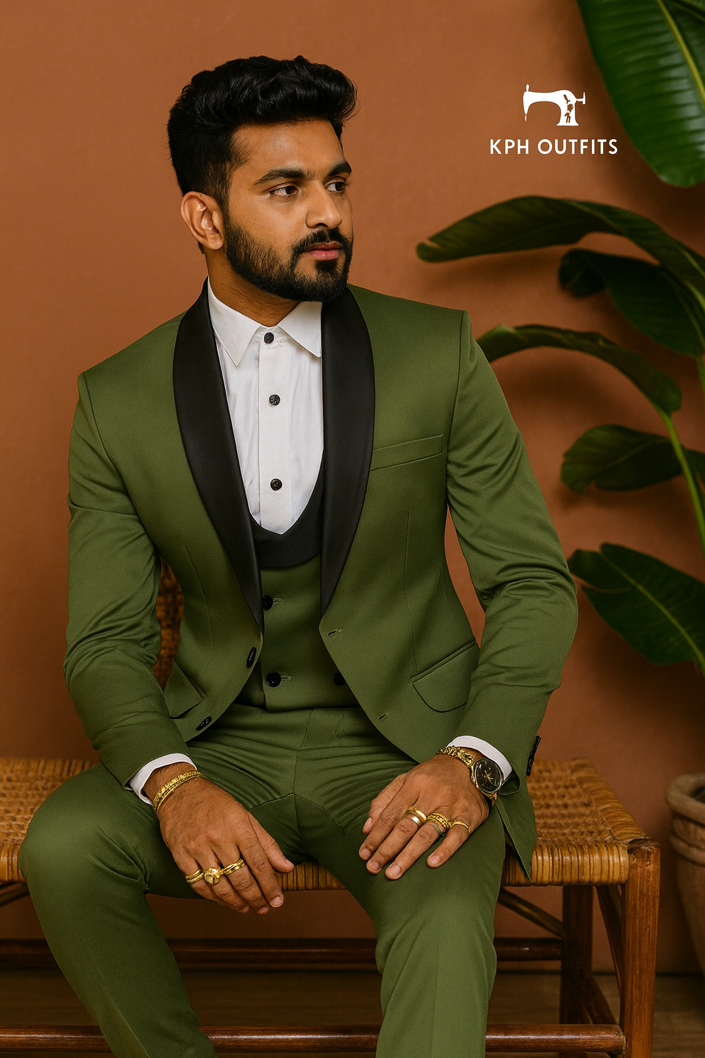 Stylish Men's Handcrafted Indo-Western Ensemble - KPH Outfits