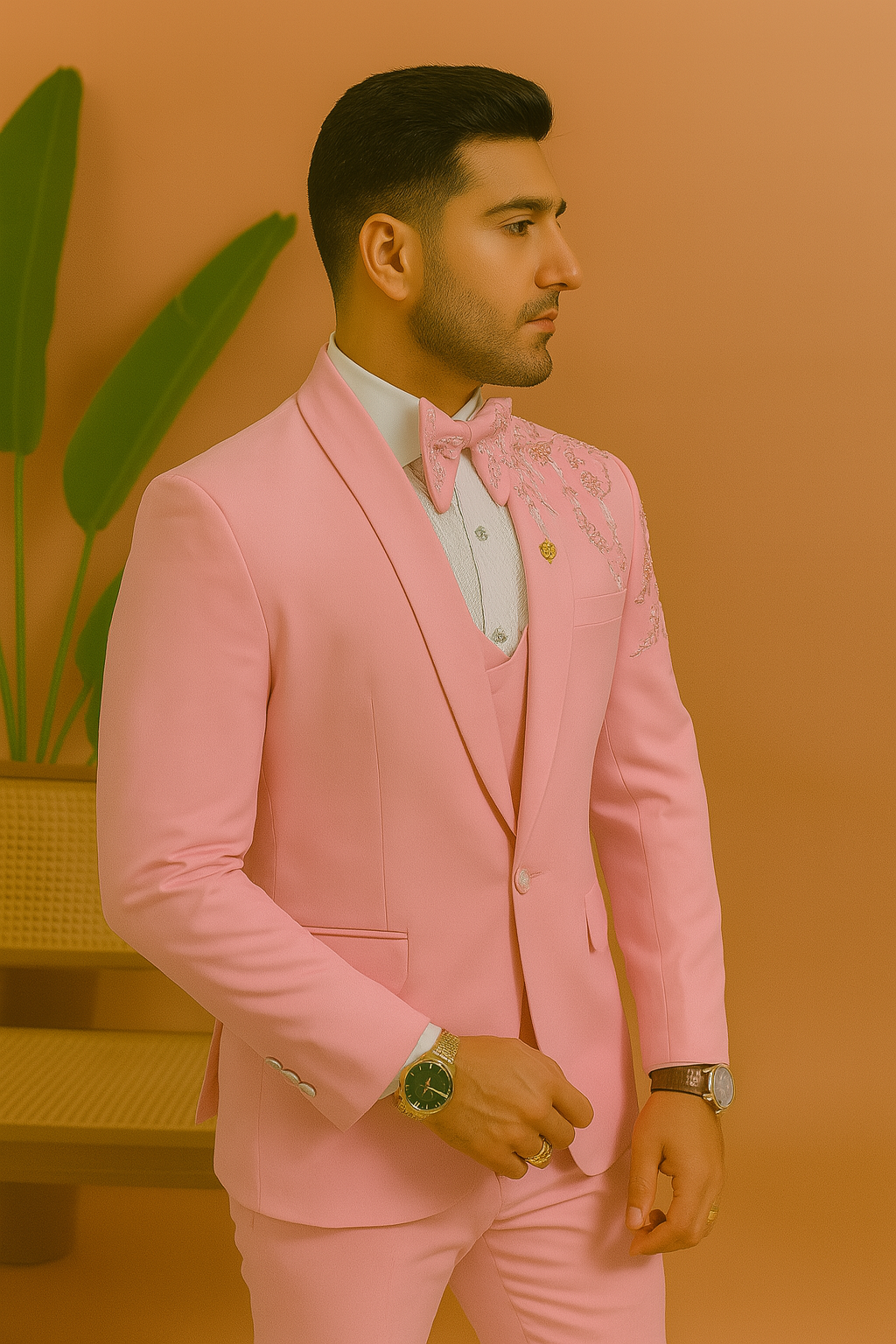 Men's Handcrafted Classic Designer Indo-Western Suit - KPH Outfits