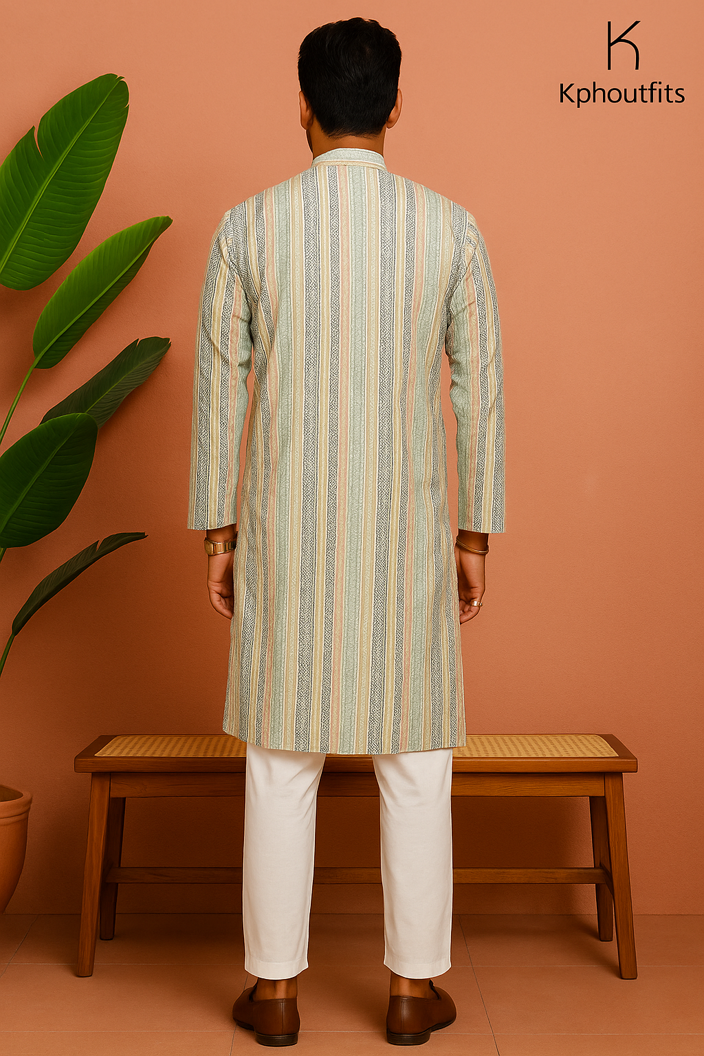 Men's Exclusive Ivory Multi-Color Embellished Kurta Set – Elegant Style by KPH Outfits