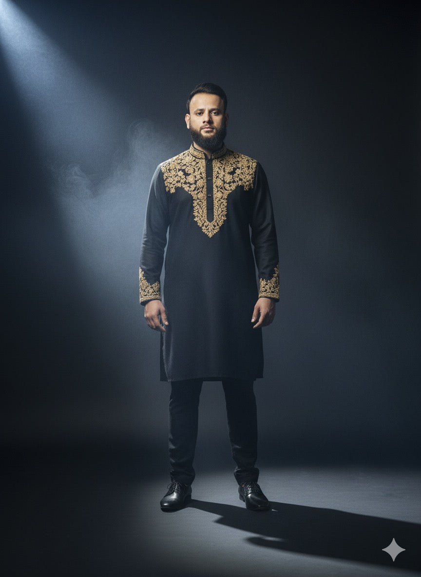 Full Look Black kurta Set 