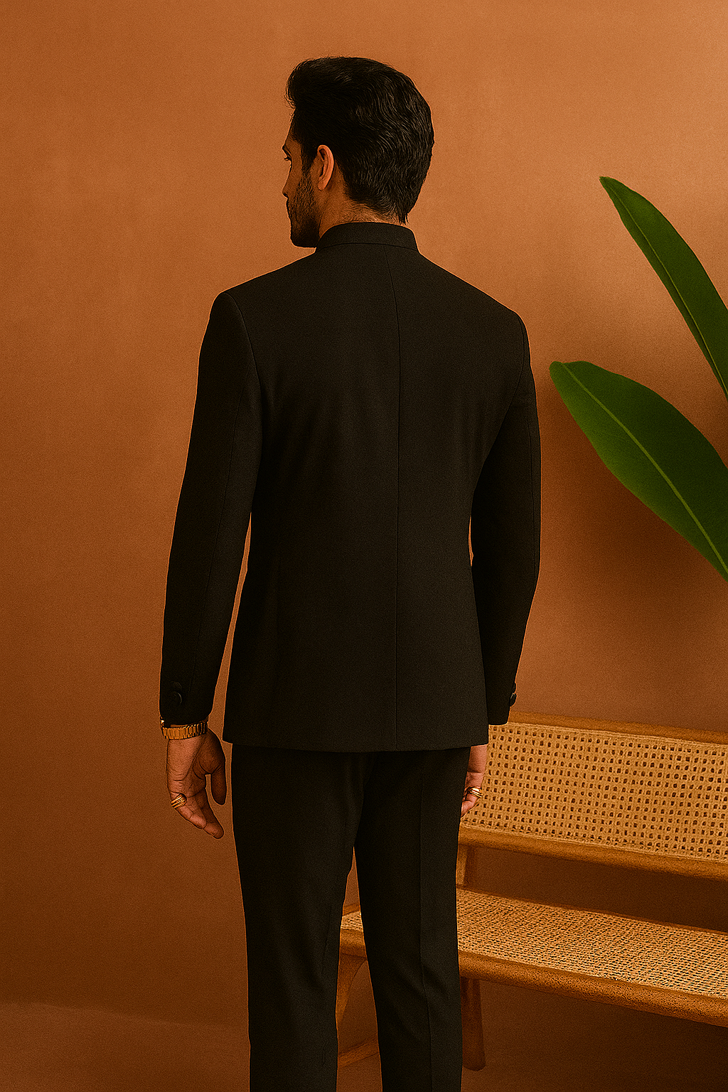 Hand-embellished lion jodhpuri set – KPH Outfits