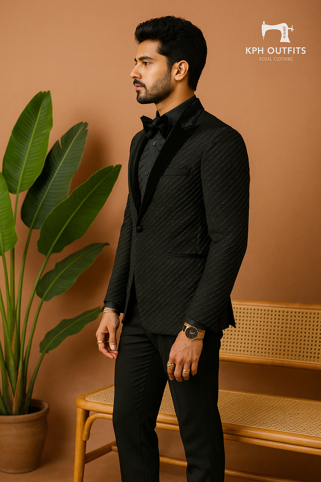 Siddharth Malhotra Inspired Reception Style Tuxedo Suit – Luxury Designer Wear by KPH Outfits