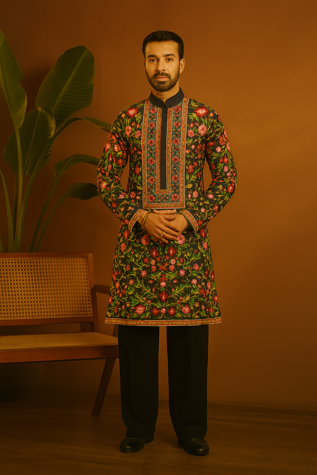 Party Special Floral Embellished Stylish kurta set