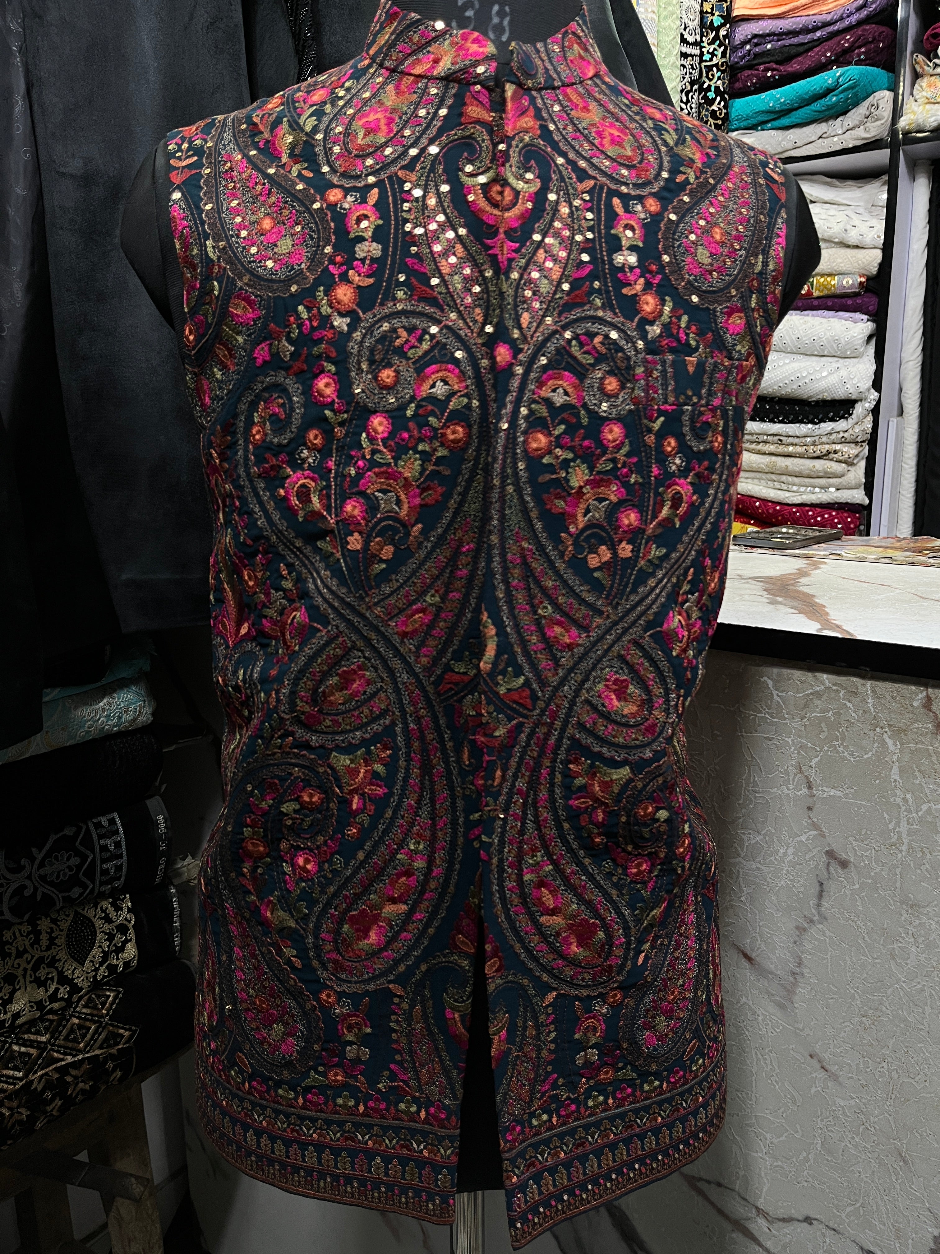 Men's Exclusive Kalamkari Embroidery Nehru Jacket