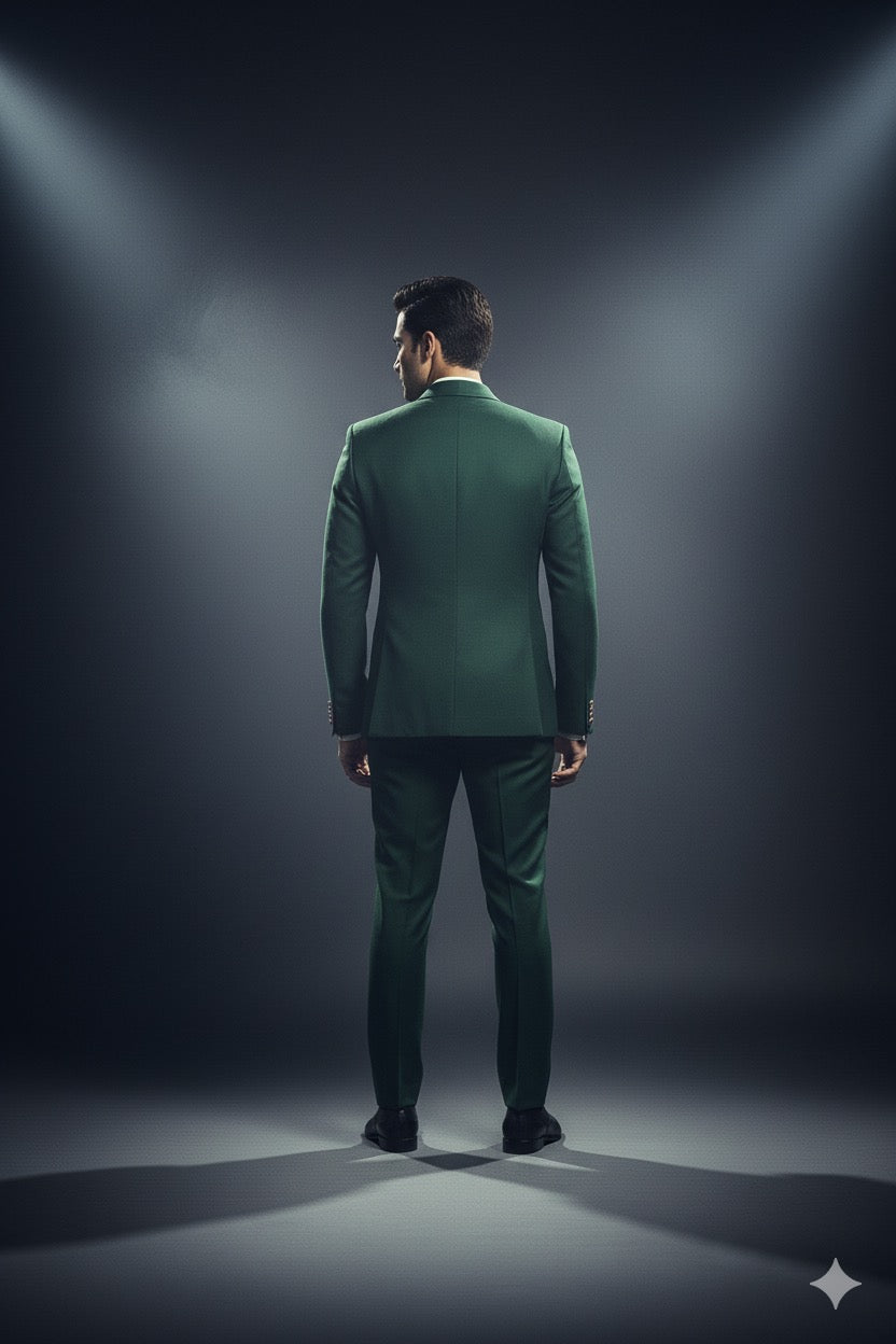 Tuxedo suit Back side Full View - Kph Outfits
