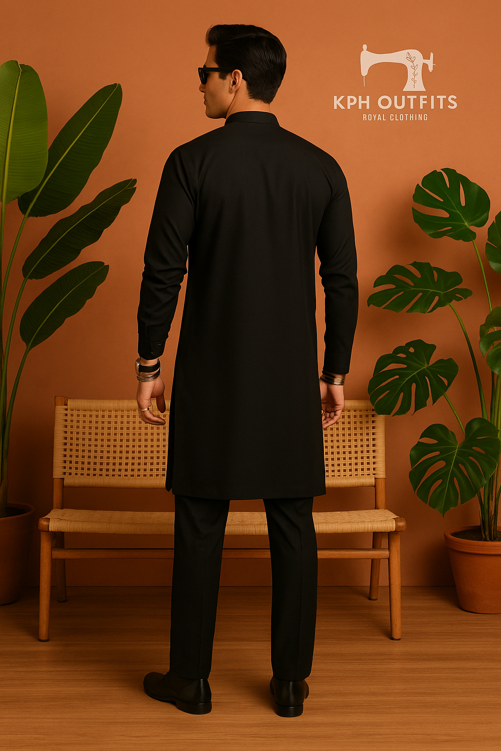 Ramadan Special  Black Armani Viral Kurta Set -By Kphoutfits