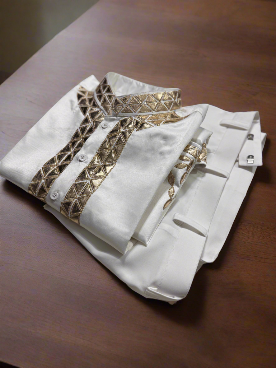 Summer Wedding Special Leather Embellished Stylish kurta Set