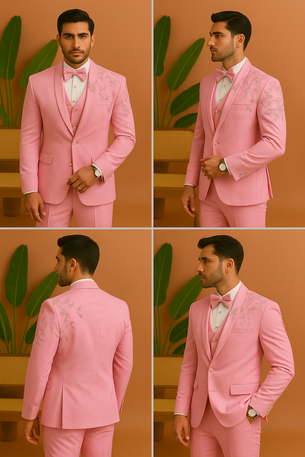 Men's Handcrafted Classic Designer Indo-Western Suit - KPH Outfits