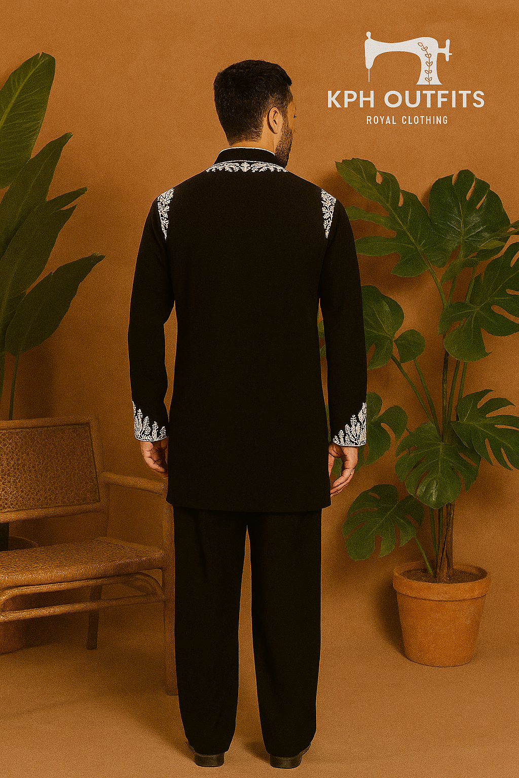 Men's Exclusive Real Mirror Embellished Kurta Set