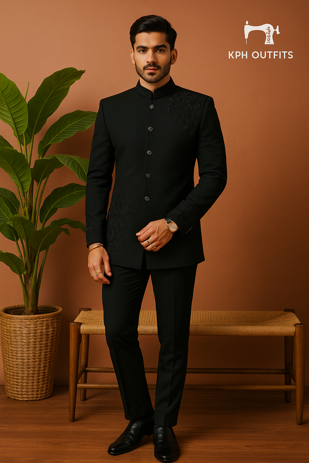 Men's Exclusive Handcrafted Embellished Jodhpuri Set – Luxury Wedding Wear by KPH Outfits
