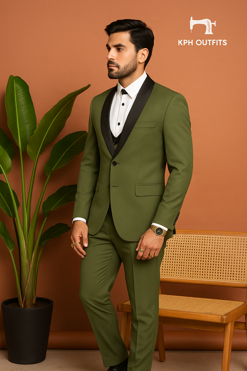 Stylish Men's Handcrafted Indo-Western Ensemble - KPH Outfits