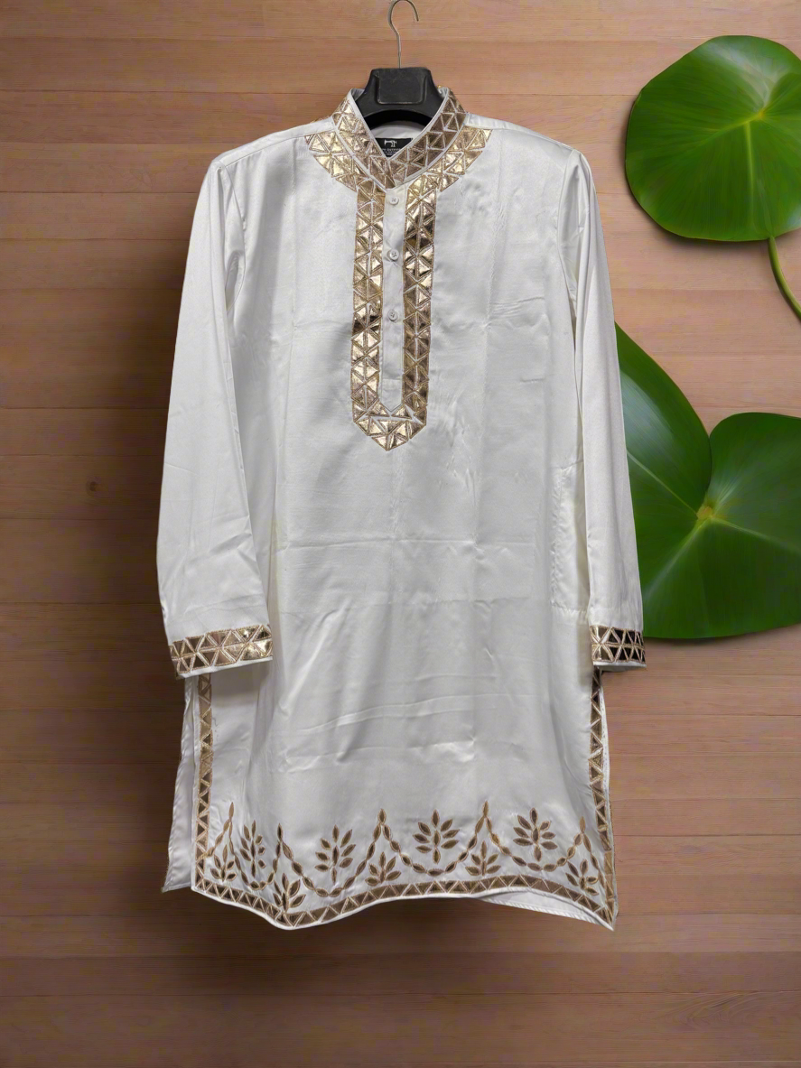 Summer Wedding Special Leather Embellished Stylish kurta Set