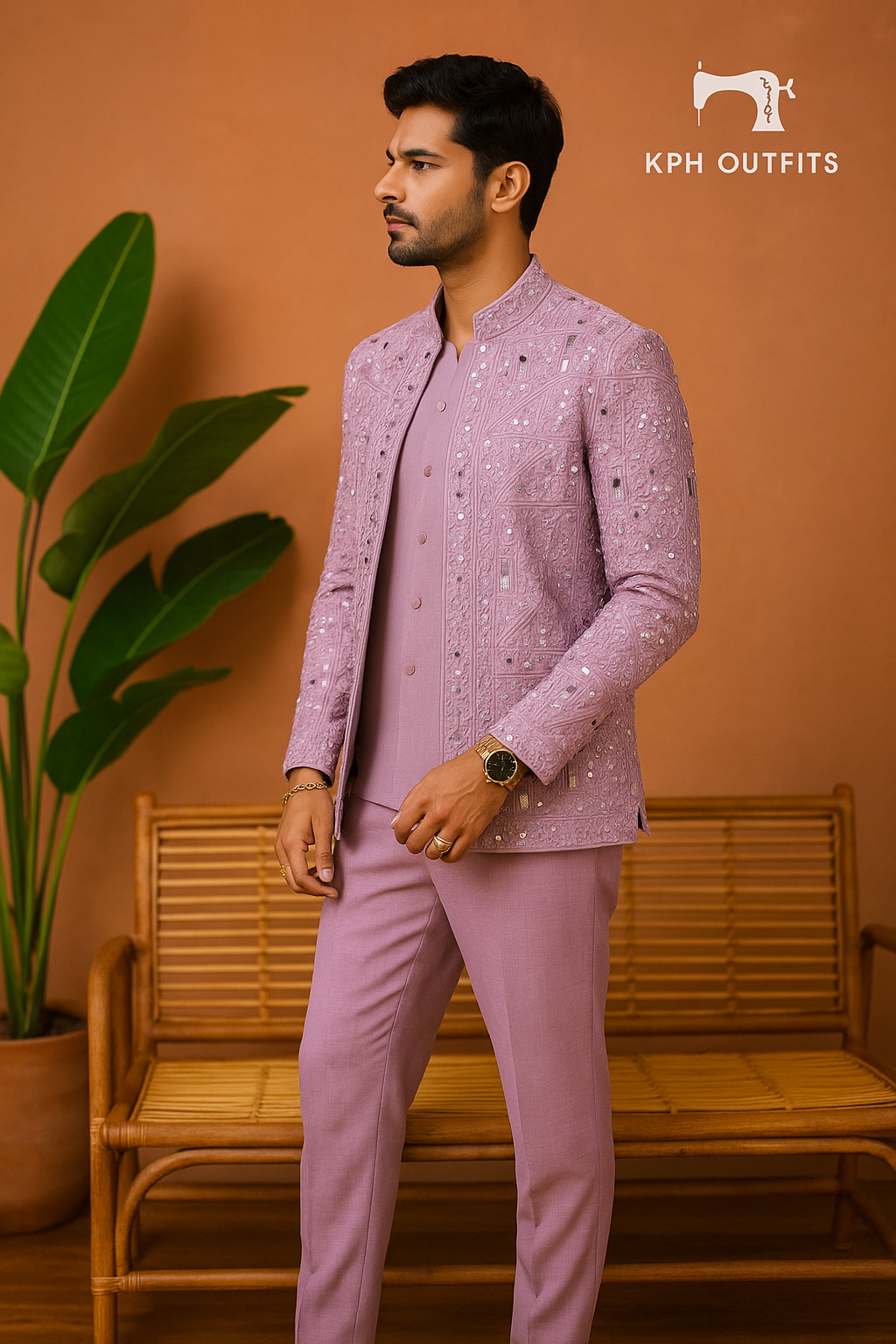 Men's Pink Viral Mirror Shrug Set - KPH Outfits