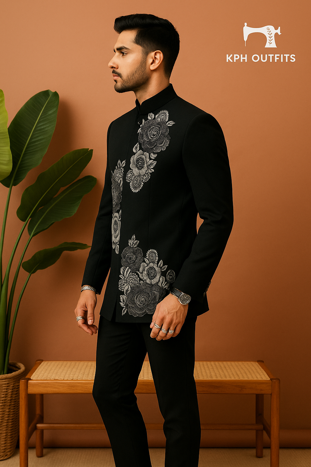 Royal groom embellished Jodhpuri jacket and trousers – KPH Outfits