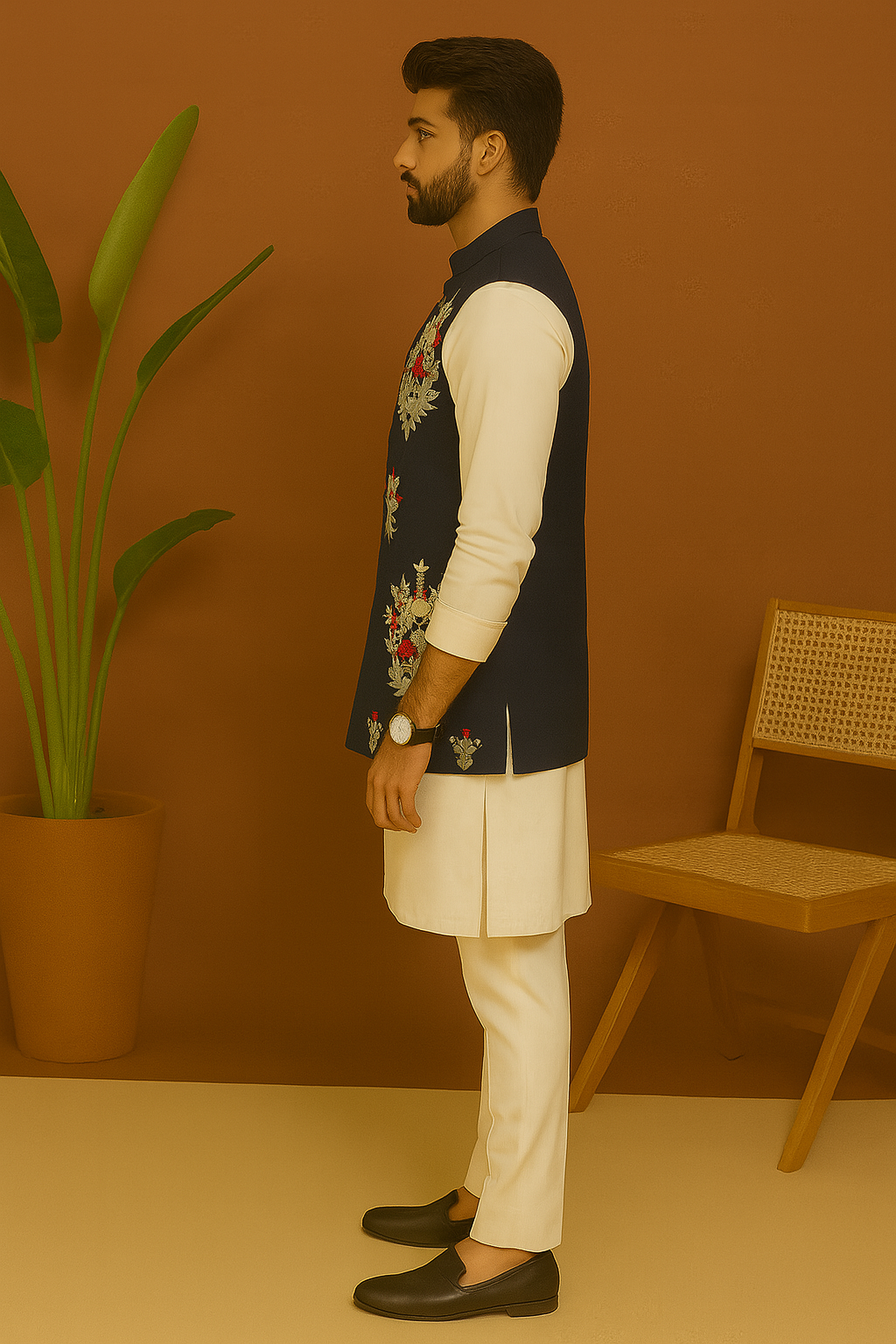 Sangeet Night Special Designer Waistcoat Set