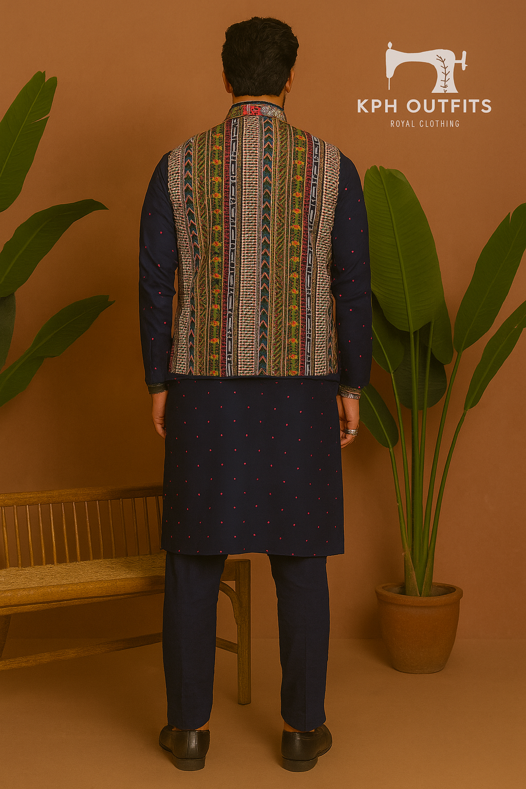 Sangeet Night Special Multi Colour Embellished Waistcoat Set - KPH Outfits