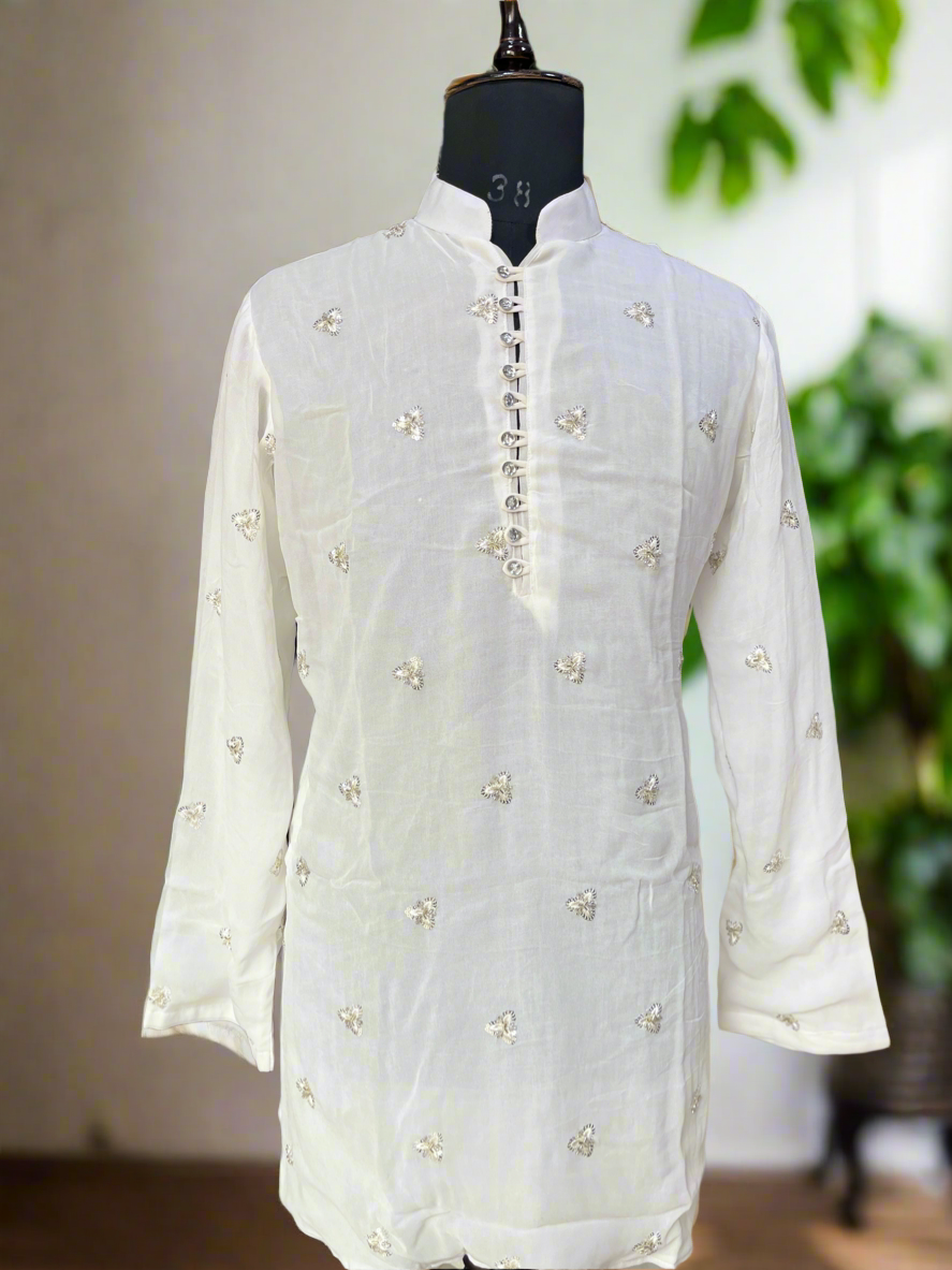Premium Handcrafted Men's Kurta Set for Summer Weddings and Festive Occasions
