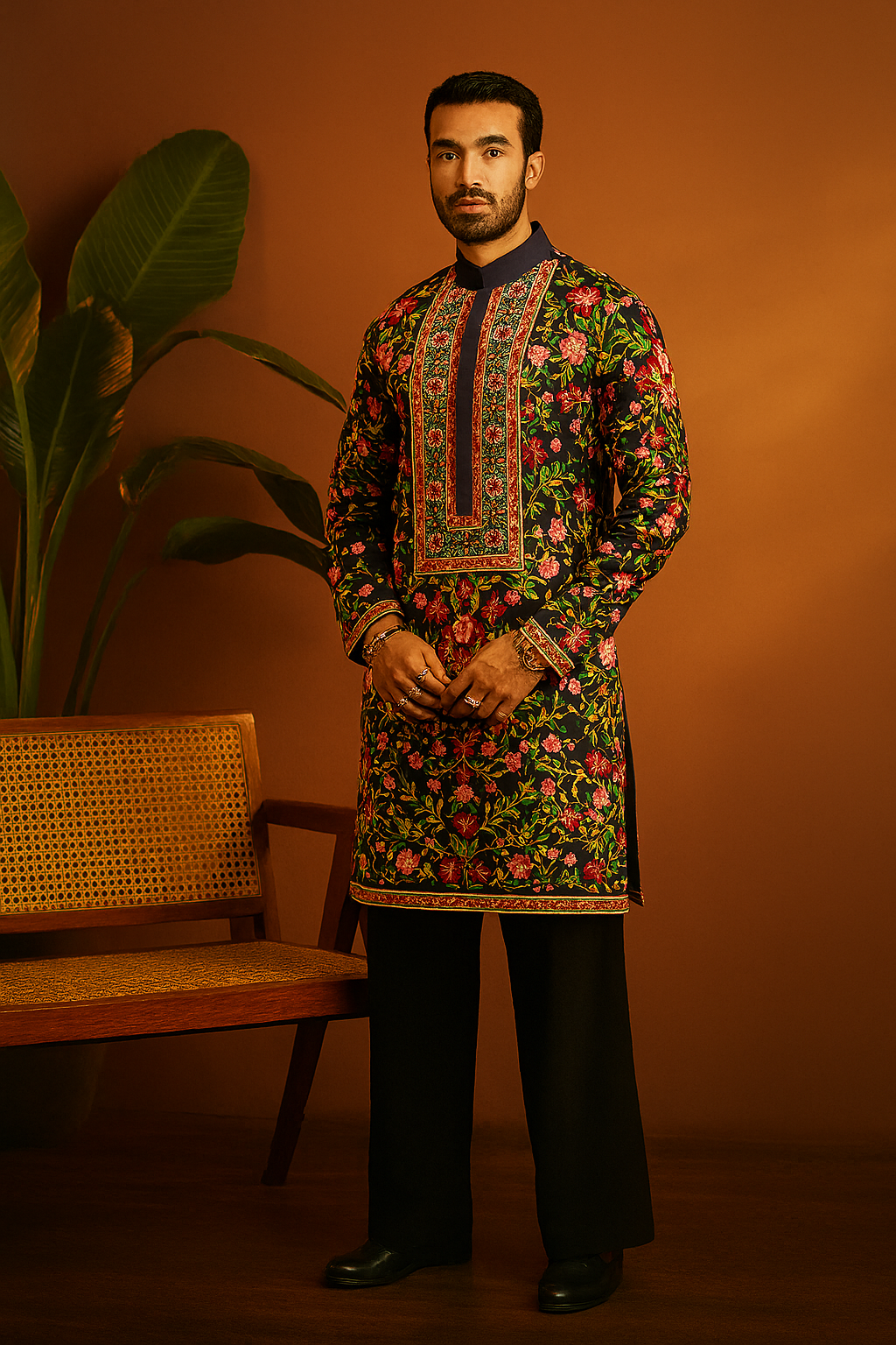 Party Special Floral Embellished Stylish kurta set