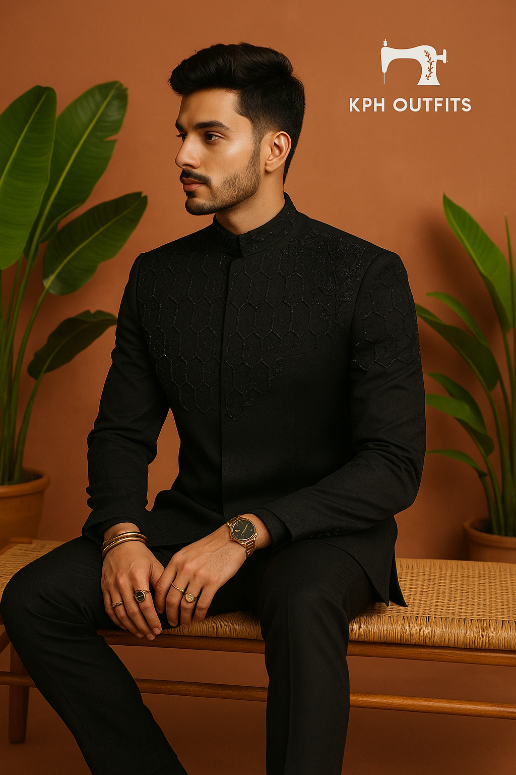 Men's Exclusive Handcrafted Embellished Jodhpuri Set – Luxury Wedding Wear by KPH Outfits