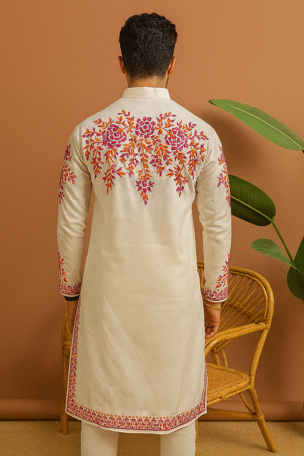 White Neck Embellished Designer Kurta Set