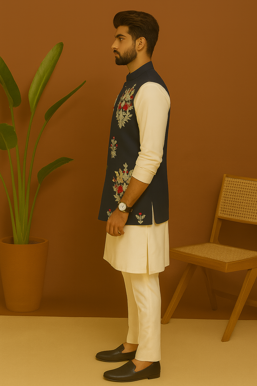 Sangeet Night Special Designer Waistcoat Set