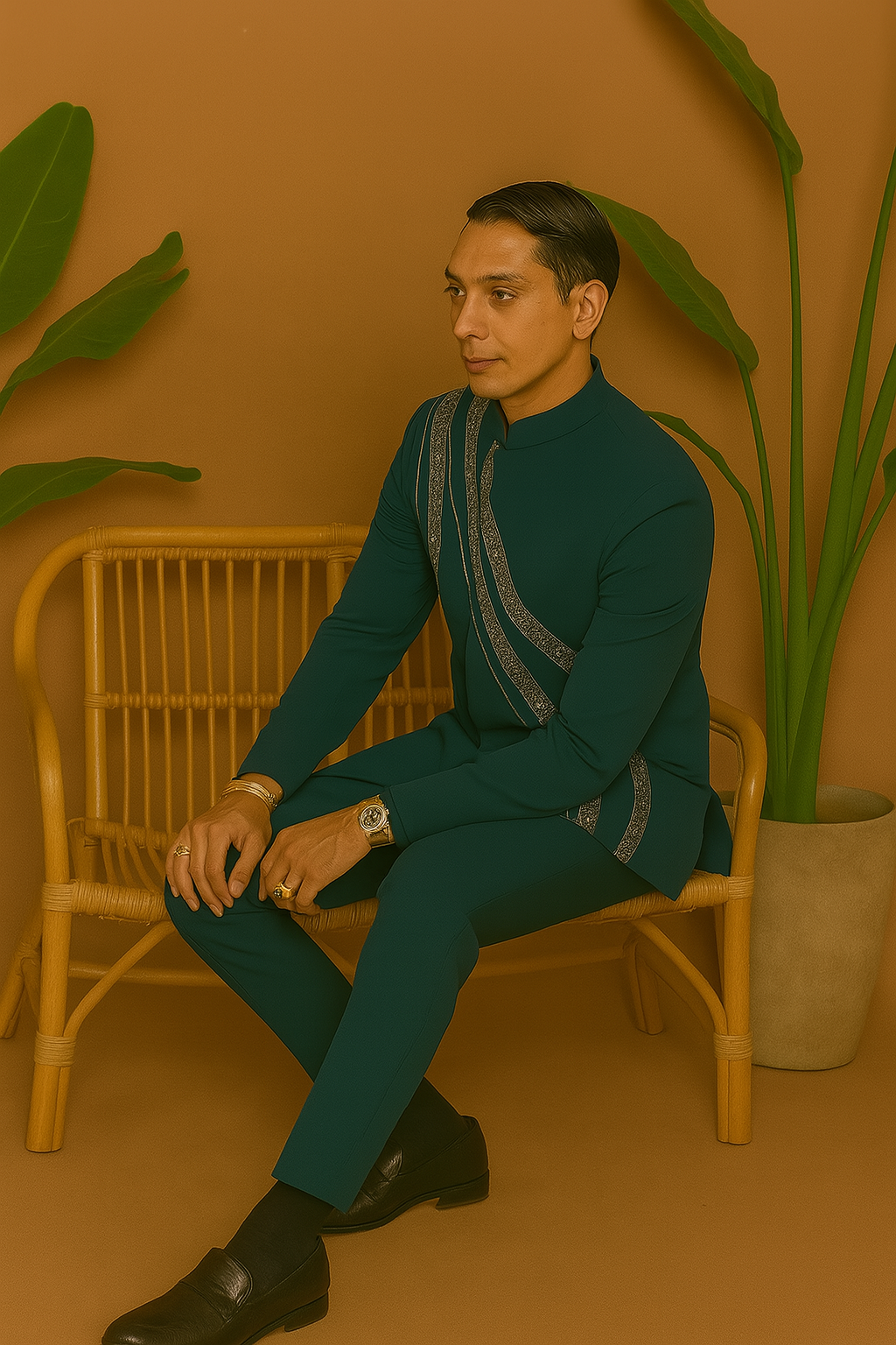 Turkish Handcrafted Embellished details work Jodhpuri Set