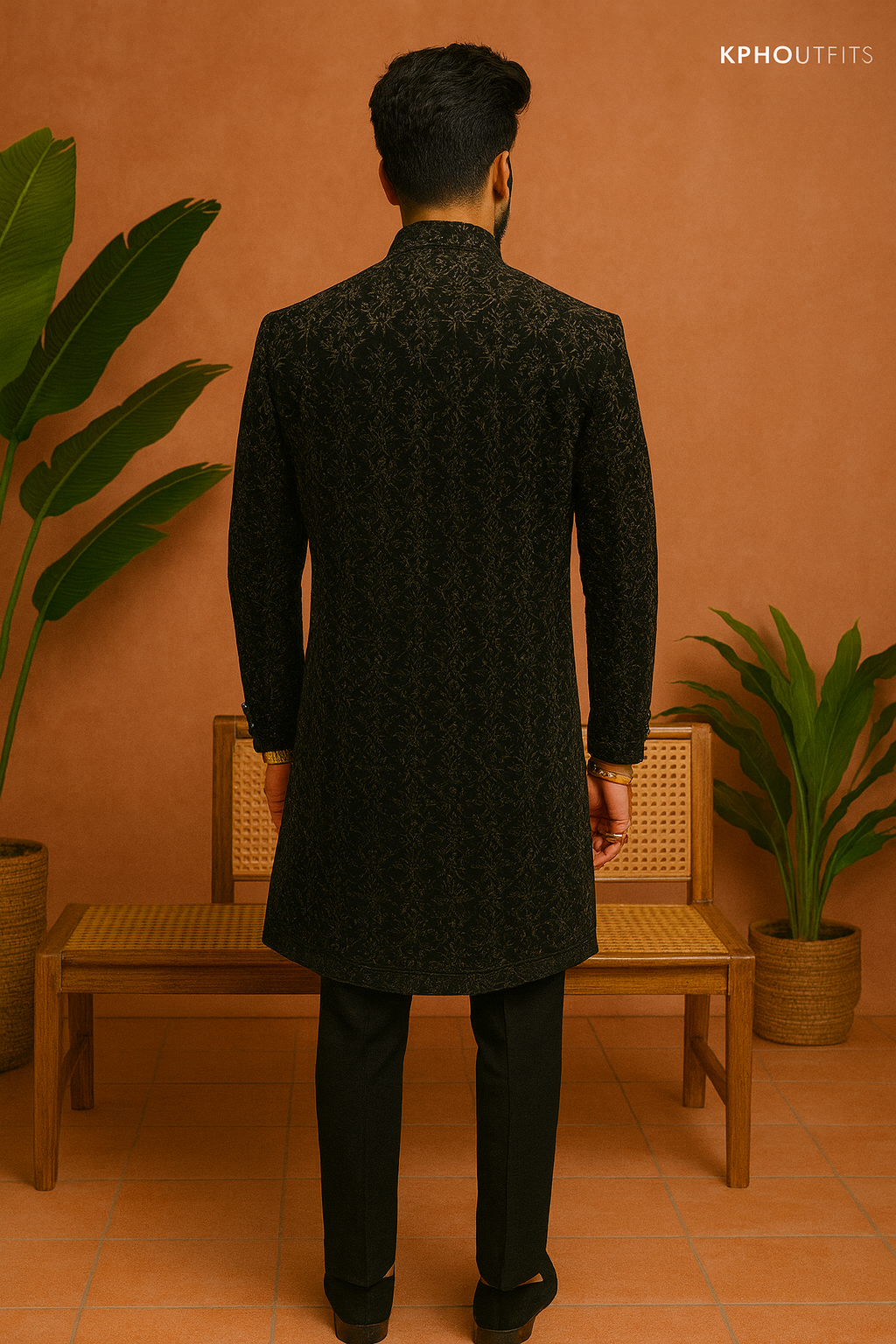 Men's Exclusive Three Layer Stylish Indo-Western Set - Luxurious Elegance by KPH Outfits