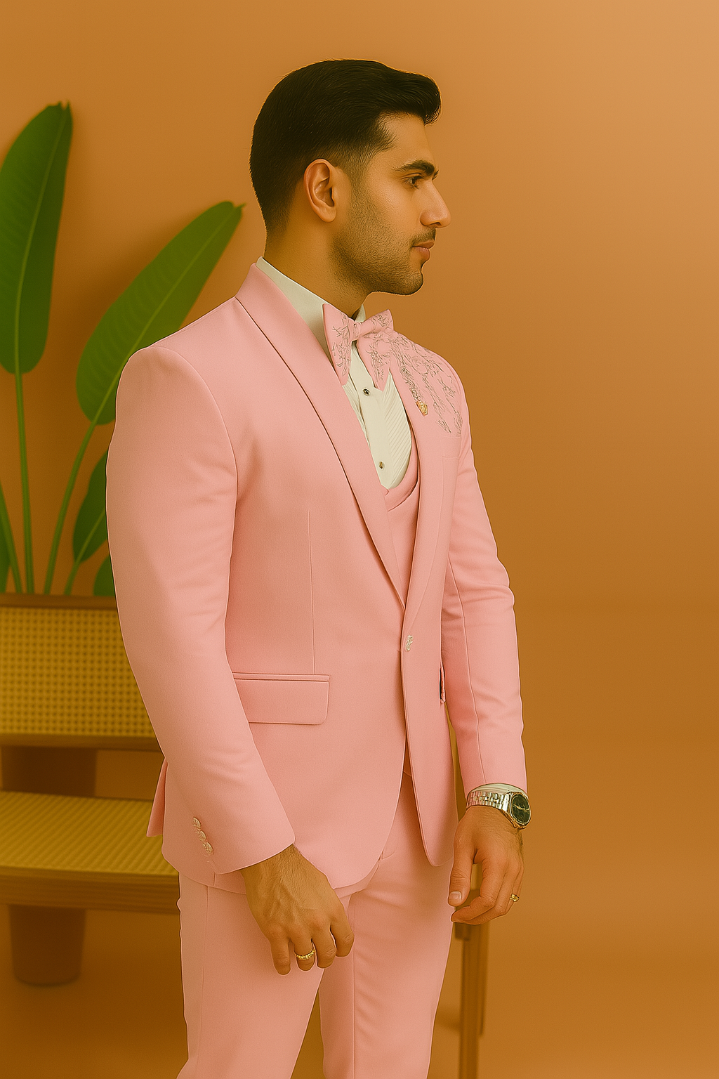 Men's Handcrafted Classic Designer Indo-Western Suit - KPH Outfits