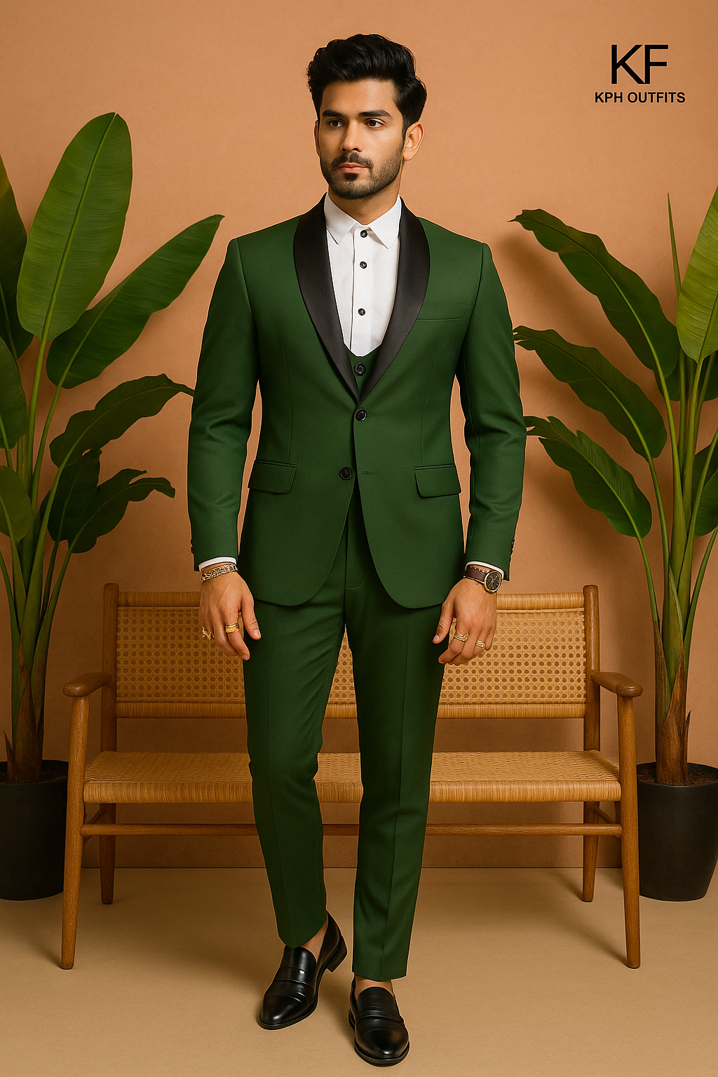 Stylish Men's Handcrafted Indo-Western Ensemble - KPH Outfits