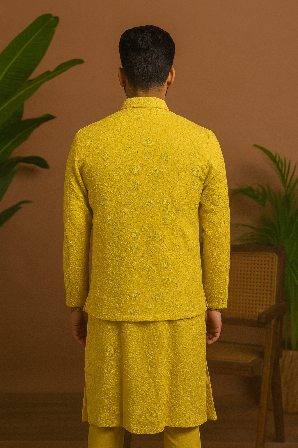 Custom-built Bundi set for Haldi ceremony – KPH Outfits