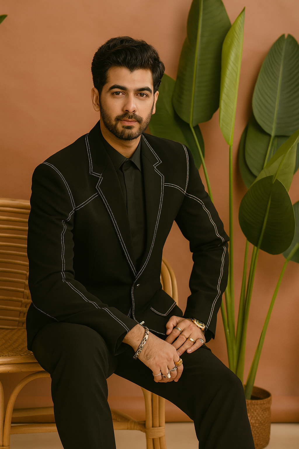 Elegant groom tuxedo with peak lapels and tailored fit – KPH Outfits