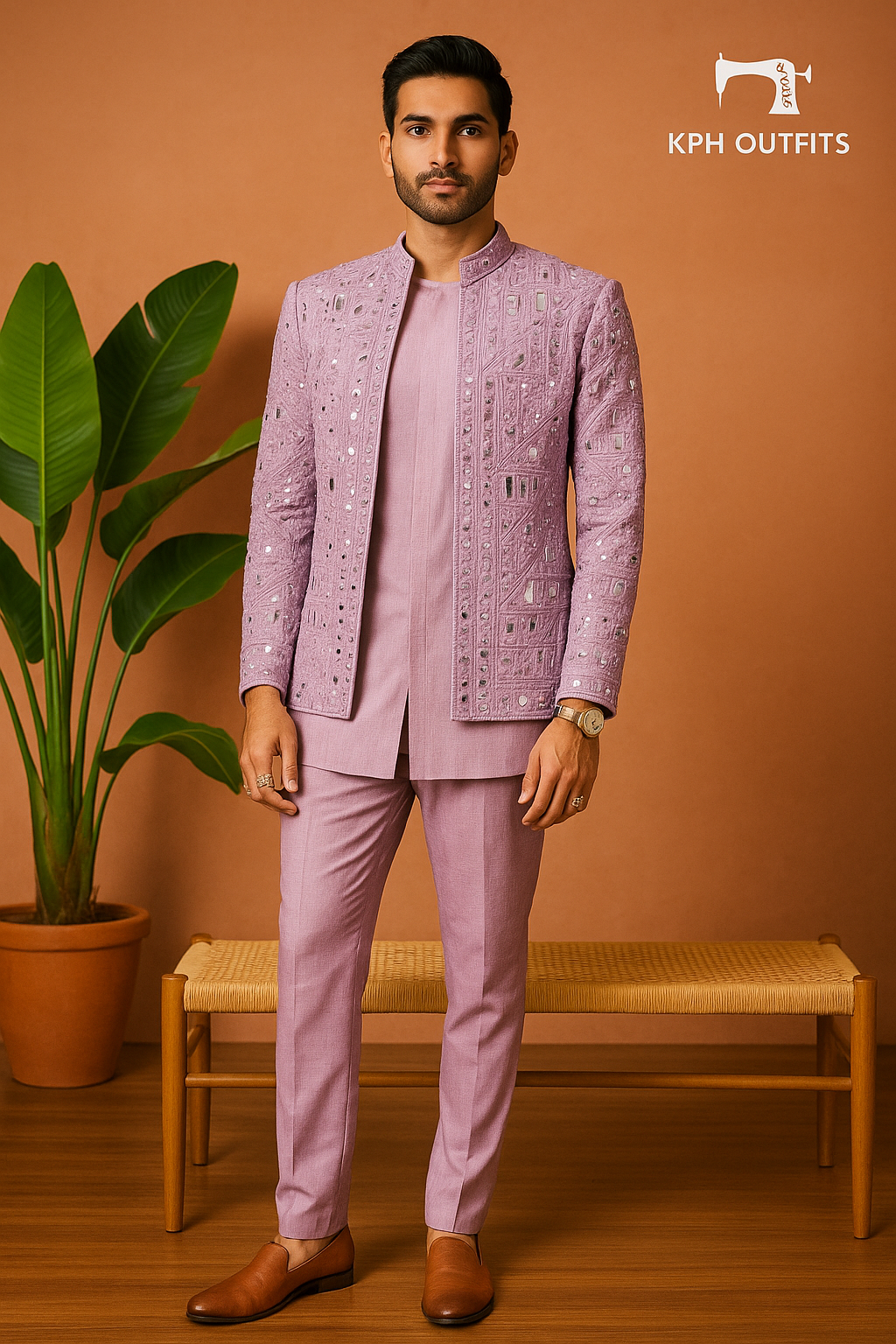 Men's Pink Viral Mirror Shrug Set - KPH Outfits