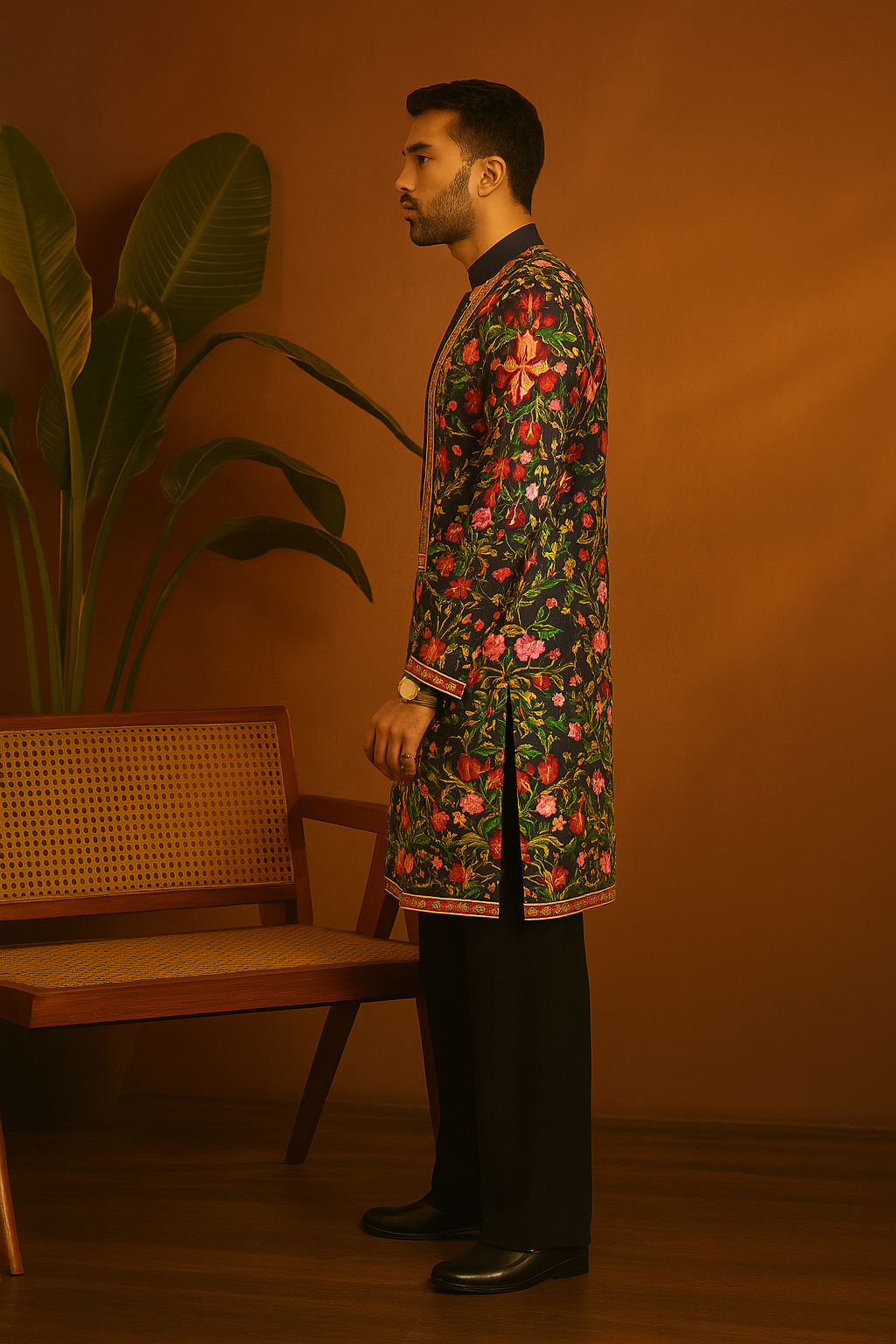 Party Special Floral Embellished Stylish kurta set