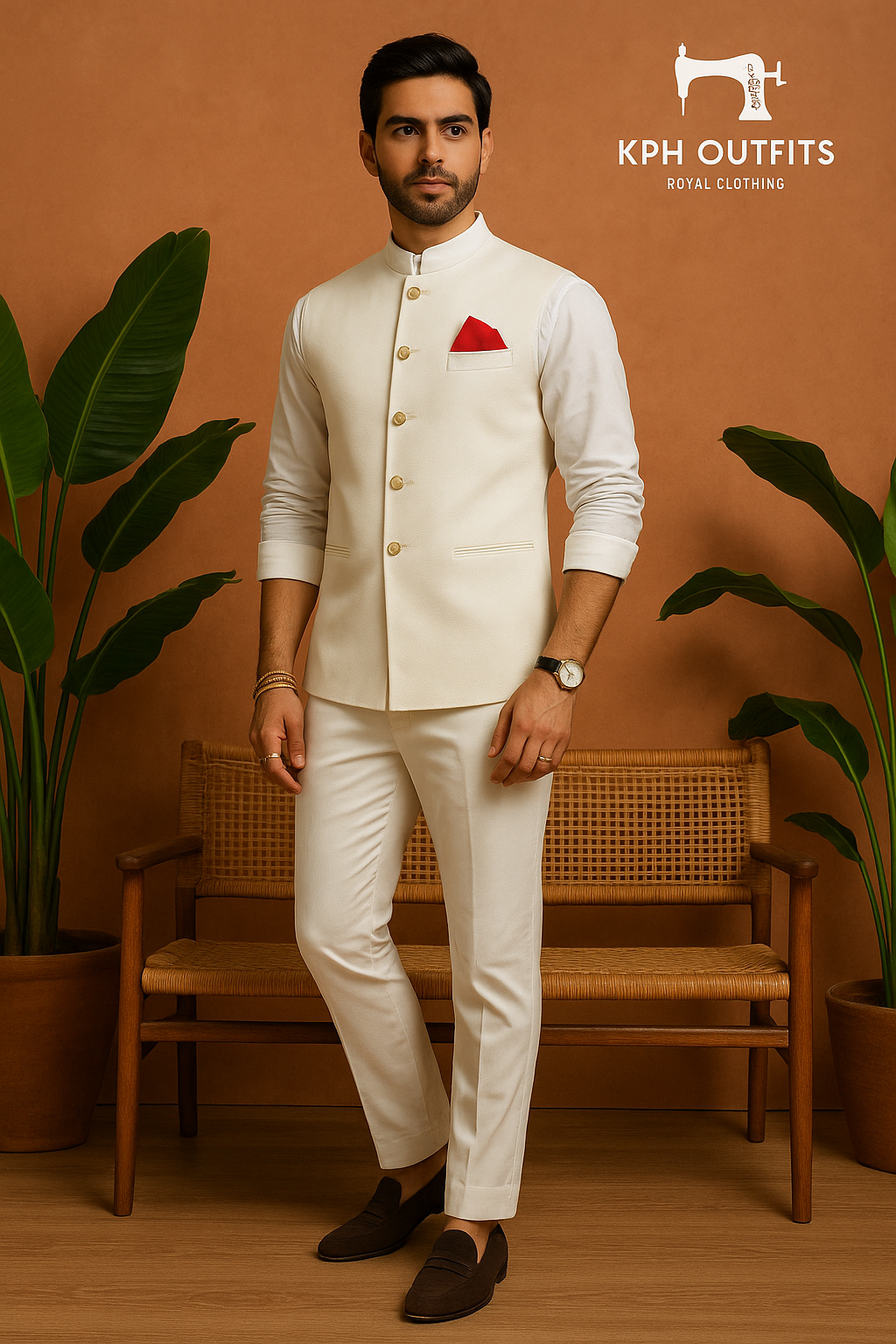 Virat Kohli Inspired Waistcoat Set - Stylish & Modern Ethnic Wear by KPH Outfits