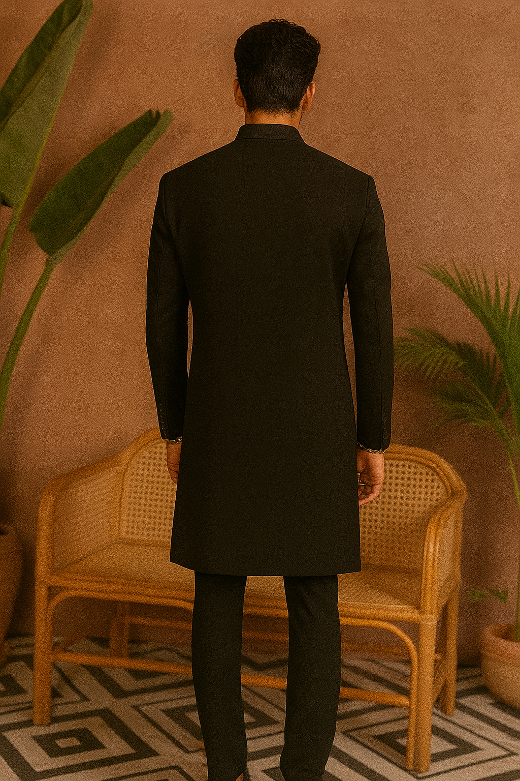 Bollywood-style groom outfit with gold embellishments – KPH Outfits