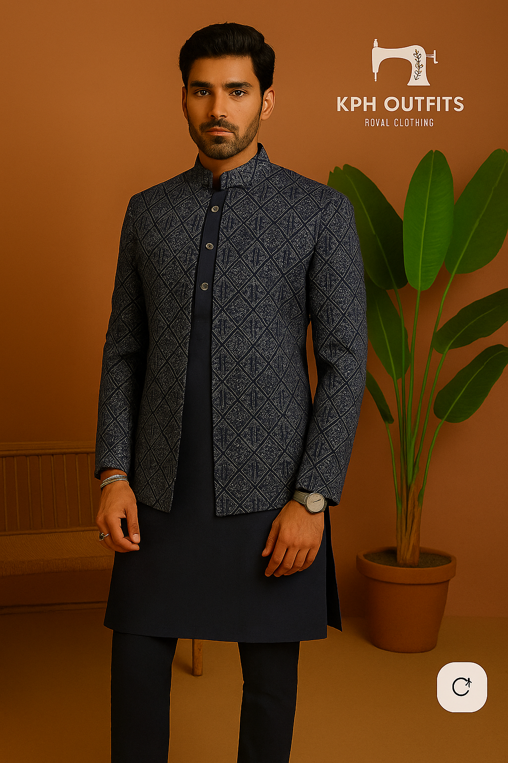 Sangeet Night Special Velvet Open Shrug Set – Elegance by KPH Outfits